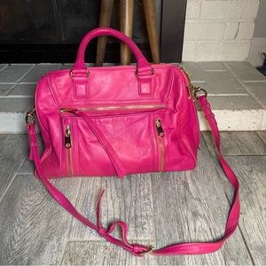 Cynthia Rowley pink Handbag Leather Crossbody Adjustable Purse Bag